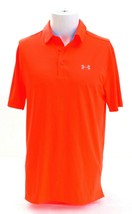 Under Armour Golf Bright Orange UA Playoff Short Sleeve Polo Shirt Men&#39;s NWT - £59.72 GBP