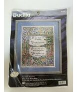Bucilla ~ Garden Reflections Kit # 41797 New Stamped Cross Stitch 12” X 16” - $19.55