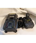 Lot De Ryobi Un + Chargeur P118 18v Lithium-Ion Batterie P102 2.0 Amp 24... - €26,04 EUR