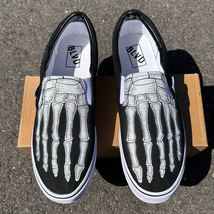 Skeleton Feet BLVD Custom Original Slip Ons - Men&#39;s And Women&#39;s Shoes - $99.00