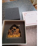Danbury Mint 23 KT Gold Plated 2011 Nativity  Christmas Ornament In Box - $33.83 CAD