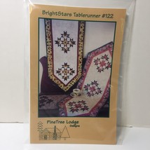 Bright Stars Table Runner Quilt Pattern 17&quot; x 50&quot; Pine Tree Lodge Designs - £10.27 GBP