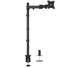 Single Monitor Desk Mount E Tall Fully Adjustable Stand For Up To 32" Screen - £73.53 GBP