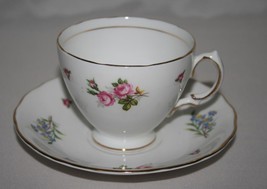 Colclough Bone China England Rose Floral Tea Cup &amp; Saucer Set #2654 - £25.06 GBP