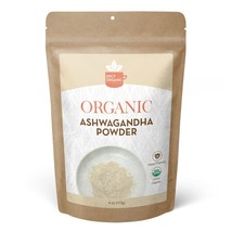 Organic Ashwagandha Root Powder (4 OZ) Non-GMO Raw Ashwagandha Powder for Tea - £5.52 GBP