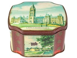 Vintage Canada Tin - Horner Toffee Metal Hinged Lid Container-Canadian S... - £7.59 GBP