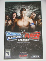 Playstation 2 - WWE SMACK DOWN VS RAW 2010 Feat ECW (Replacement Manual) - $8.00