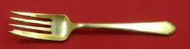 William and Mary Vermeil By Lunt Sterling Silver Salad Fork 6" Gold - $98.01
