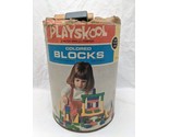 Vintage 1972 Playskool Colored Wooden Blocks - $69.29