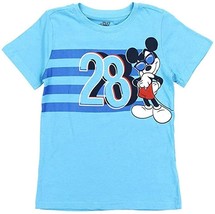 Mickey Mouse Disney Boys Sky Blue Tee T-Shirt Nwt Toddler&#39;s Size 2T Or 4T - £7.83 GBP