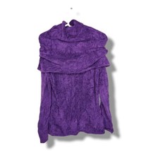 Athleta Cozy Cocoon 3-Way Cowl Neck Sweater Purple Women&#39;s Medium  - £24.73 GBP