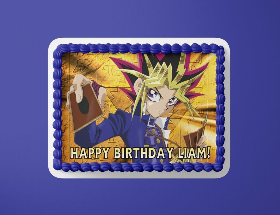 Personalized Anime 1/4 topper edible - $9.89