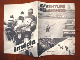 Rivista avventure nel mondo n 3 aprile 1984 in camper su due ruote 4 x 4 a piedi - £10.30 GBP