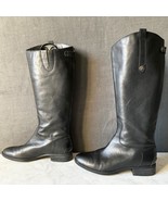 Sam Edelman Penny Knee High Riding Boots Black Leather Back Zip - Women&#39;... - $1,446.05 MXN
