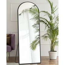 64&quot;X21&quot; Arched Full Length Mirror Floor Mirror With Stand, Aluminium Metal Frame - £96.49 GBP