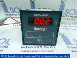 RUDOLF DM 3258 digital Ammeter 240VAC CT 800 / 5 A DM 3258 SEL 3 Phase - £193.91 GBP
