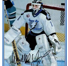 Wendell Young Tampa Bay Lightning Goalie Autographed Photo Card - £11.83 GBP