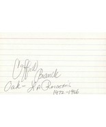 Cliff Branch Signed Autographed 3x5 Index Card - €12,93 EUR