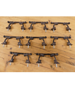 8 Handles Drawer Pulls T Bar Lot Rustic Cast Iron Farmhouse Cabinet Cupb... - $18.99