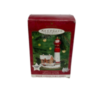 Hallmark Ornament 2000 Lighthouse Greetings #4 in the Series Flashing Light - $10.27