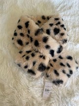 Loft Ann Taylor Tan Faux Fur Scarf - NWT Animal Print - $39.00