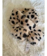 Loft Ann Taylor Tan Faux Fur Scarf - NWT Animal Print - £31.98 GBP