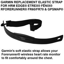 Garmin Replacement Elastic Strap Hrm Edge® Etrex® Fēnix® Rforerunner® FR60/FR70 - £10.18 GBP