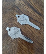 Old NEW OLD STOCK Pair Ford PINTO Red White Blue America Key Keys Uncut ... - $9.49