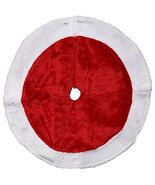 Dyno Plush Tree Skirt Christmas Decoration Red Plush 1 - $343.50 MXN
