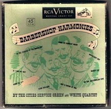 Cities Service Green &amp; White Quartet 45 rpm Barbershop Harmonies 3 Discs - £9.72 GBP