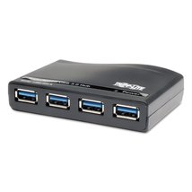 Tripp Lite 4-Port USB-A 3.0 Superspeed Mini Portable Hub with Built In Cable, US - £28.12 GBP