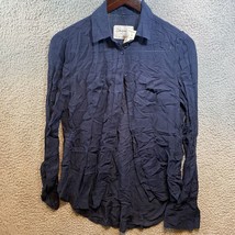 Women’s Aeropostale Button Up Blue Blouse Sheer Size Small NWT - £8.43 GBP
