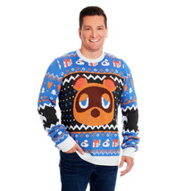 Nintendo Animal Crossing Tom Nook Holiday Ugly Sweater - Geeknet - £39.28 GBP