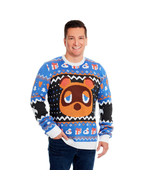Nintendo Animal Crossing Tom Nook Holiday Ugly Sweater - Geeknet - £38.53 GBP
