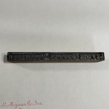 Vintage Printing Block Levine Supply Company 5” x 1/2&quot; - $133.85 MXN