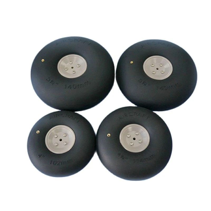 1PCS Fixed-Wing Aircraft Inflatable PU Wheel 4/4.5/5/5.5 Inches Pneumatic Tire - £30.62 GBP+