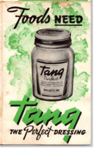 Vtg Nalley&#39;s Tang Dressing Advertising Recipe Booklet Flyer E18 - £19.42 GBP