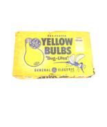 4 Pack Vintage GEGeneral Electric Bug Lite Yellow 100 Watt Light Bulbs - $26.59 CAD