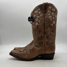 Shyanne Maisie Multicolor Floral Western Boot Brown Leather Women&#39;s Size 10 M - £71.39 GBP