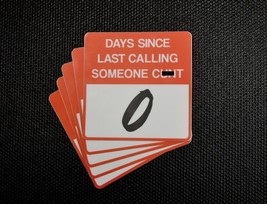Zero Days Since Calling Someone C*nt Woven Patch 5 Piece Set - £5.70 GBP