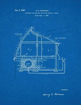 Apparatus for Cooling and Solar Heating A House Patent Print - Blueprint - £5.93 GBP+