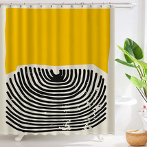 Pop Art Geometric Shower Curtain Fashion Classic Abstract Colourful Waterproof - £18.63 GBP+