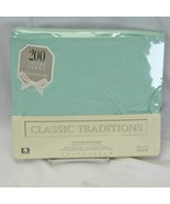 Springmaid Classic Traditions Twin Fitted Sheet Mint 200 Threads No Iron... - $14.69