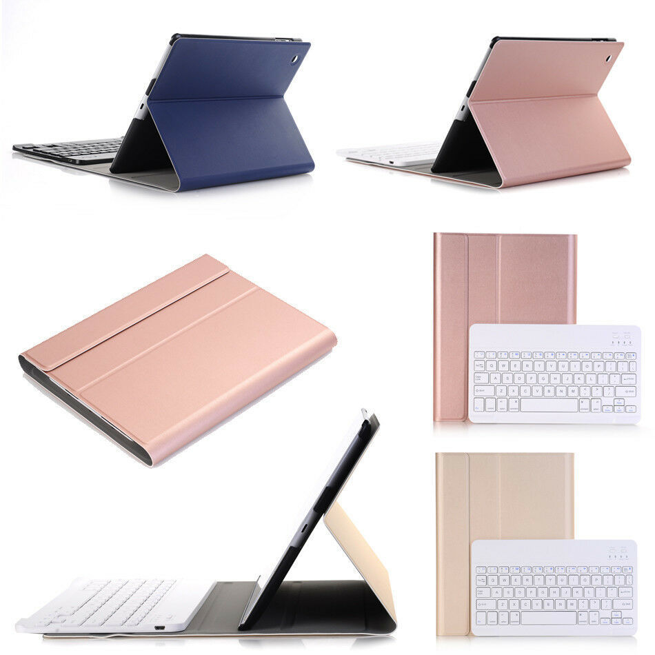 Smart Bluetooth Keyboard Leather Case For New iPad 6 Air Mini 1 Pro 9.7 10.5 11