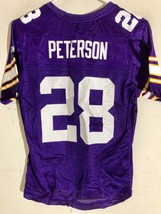 Reebok Women&#39;s NFL Jersey Minnesota Vikings Peterson Purple Purple Colla... - £16.42 GBP