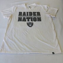 '47 Raiders Nation Youth Boys White Cotton Graphic T-Shirt Short Sleeve Size XL image 11