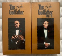 The Godfather Part I &amp; II Francis Ford Coppola Robert Duvall Diane Keaton VHS - £14.45 GBP