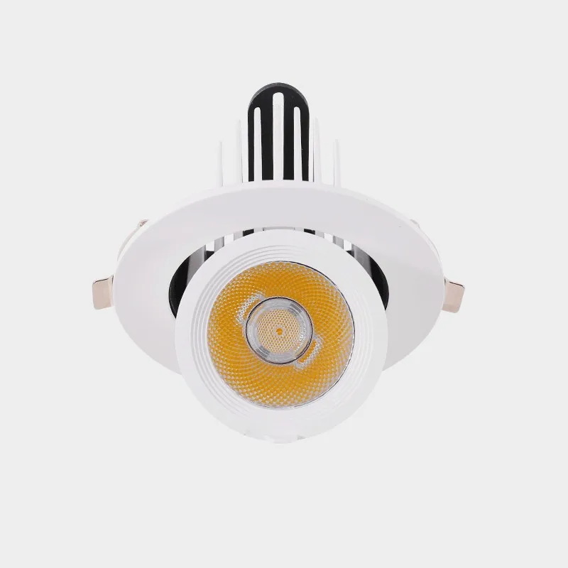 Dimmable Emded Retractable LED Downlights 10W15W20W30W AC85-265V Adjustable 360  - £134.35 GBP