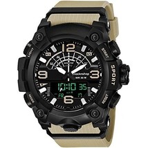 Montre analogique multifonctionnelle sport numérique à cadran pour homme... - £22.34 GBP