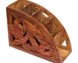 Beautiful Wooden Stand Organizer Rack Remote Control Storage Holder Cadd... - $27.32